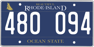 RI license plate 480094