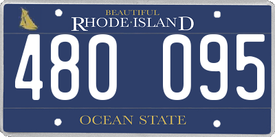 RI license plate 480095
