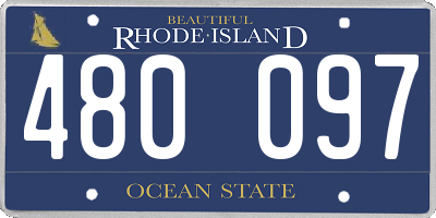 RI license plate 480097