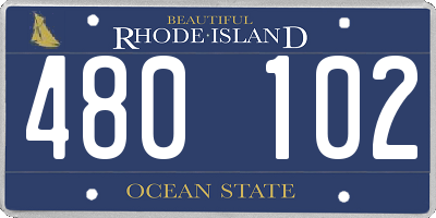 RI license plate 480102