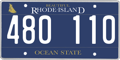 RI license plate 480110
