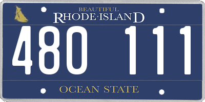 RI license plate 480111