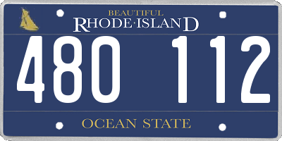 RI license plate 480112