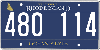 RI license plate 480114