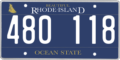 RI license plate 480118