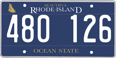 RI license plate 480126