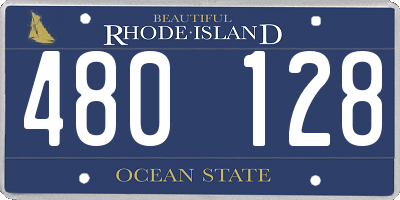 RI license plate 480128