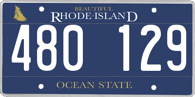 RI license plate 480129