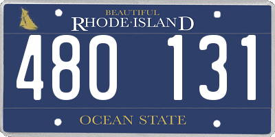 RI license plate 480131