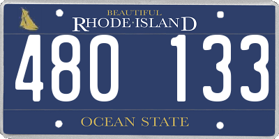 RI license plate 480133