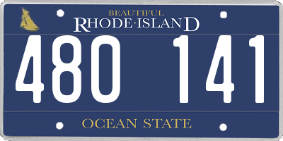 RI license plate 480141