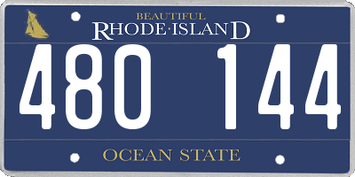 RI license plate 480144