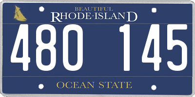 RI license plate 480145