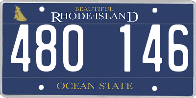 RI license plate 480146