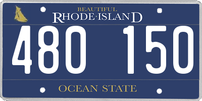 RI license plate 480150