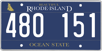RI license plate 480151