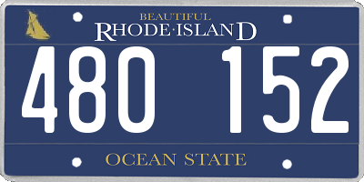 RI license plate 480152