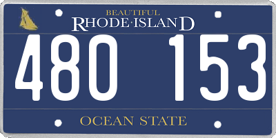 RI license plate 480153