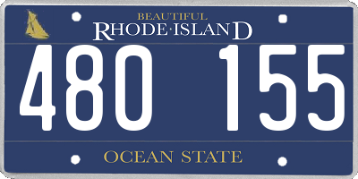 RI license plate 480155
