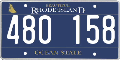 RI license plate 480158