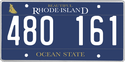 RI license plate 480161