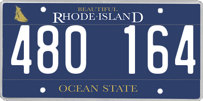 RI license plate 480164