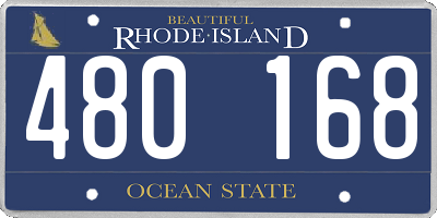 RI license plate 480168