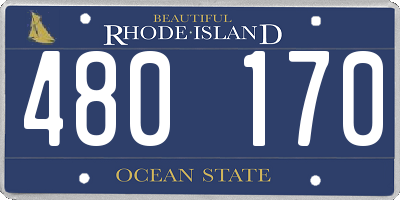 RI license plate 480170