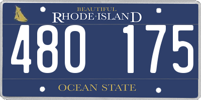 RI license plate 480175