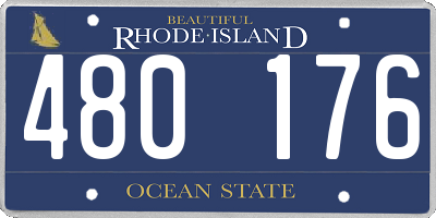 RI license plate 480176