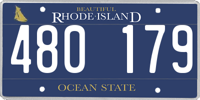 RI license plate 480179