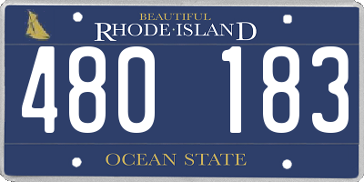 RI license plate 480183