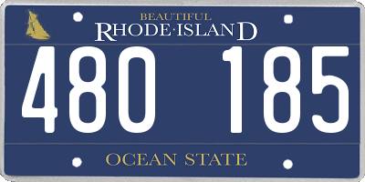 RI license plate 480185