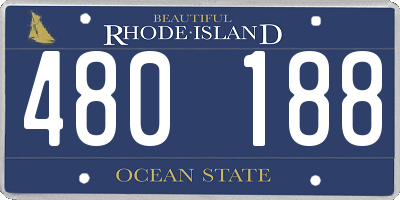 RI license plate 480188