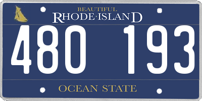 RI license plate 480193