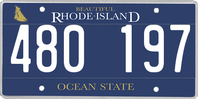 RI license plate 480197