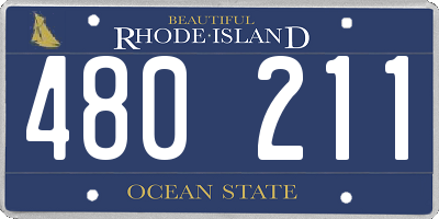 RI license plate 480211