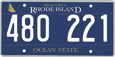 RI license plate 480221