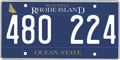 RI license plate 480224