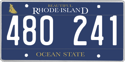 RI license plate 480241