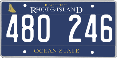 RI license plate 480246