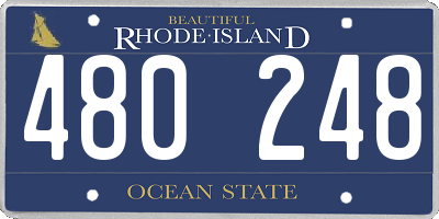 RI license plate 480248