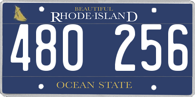 RI license plate 480256