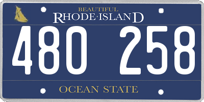 RI license plate 480258