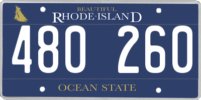 RI license plate 480260