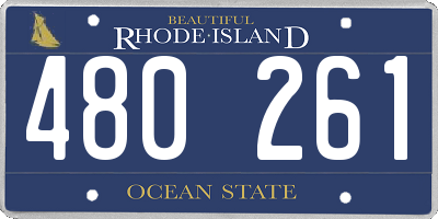 RI license plate 480261