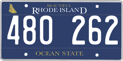 RI license plate 480262