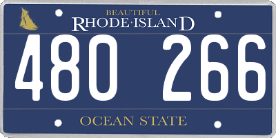 RI license plate 480266