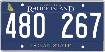 RI license plate 480267
