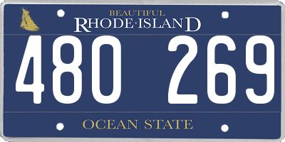 RI license plate 480269